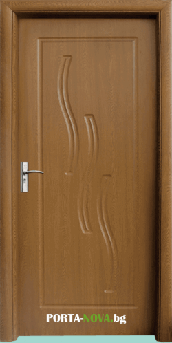 Интериорна врата модел 014-P цвят Златен Дъб