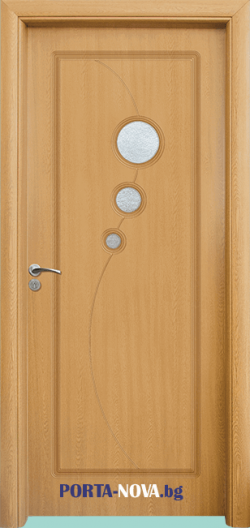 Интериорна врата модел 017 цвят Светъл Дъб