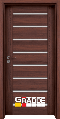 Интериорна врата Gradde Axel Glass, цвят Шведски Дъб