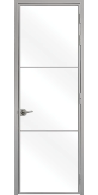 Стъклена врата Lusso L-7 Сив Мат