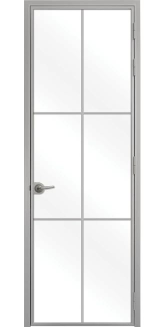 Стъклена врата Lusso L-9 Сив Мат