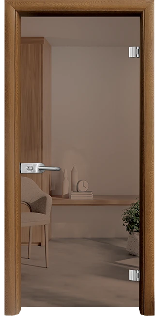 Стъклена врата Standart Basic 10-1, Златен дъб