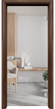 Стъклена врата Standart Basic 10, Орех