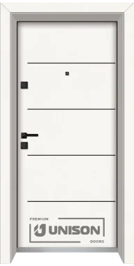 Входна Врата Unison Laminor L-107 Класическо Бяло